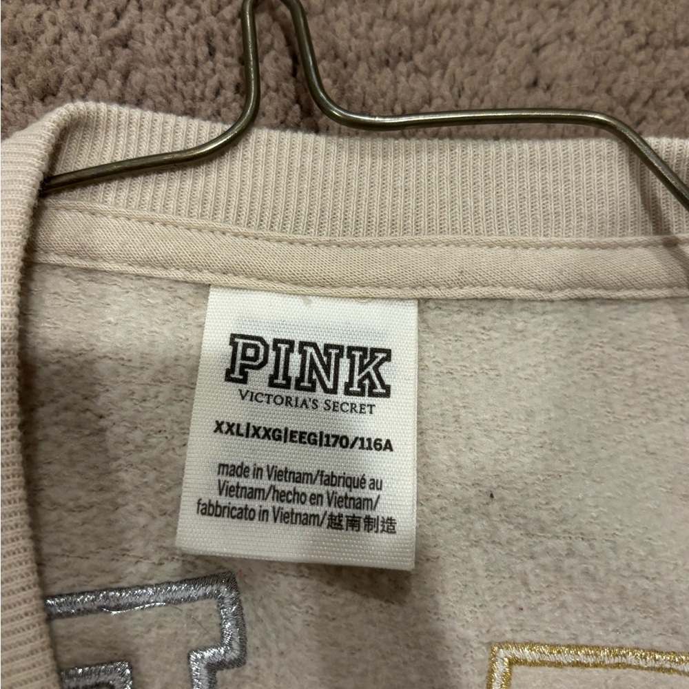 PINK Victoria's Secret Cream Sweatshirt - Picture 4 of 5